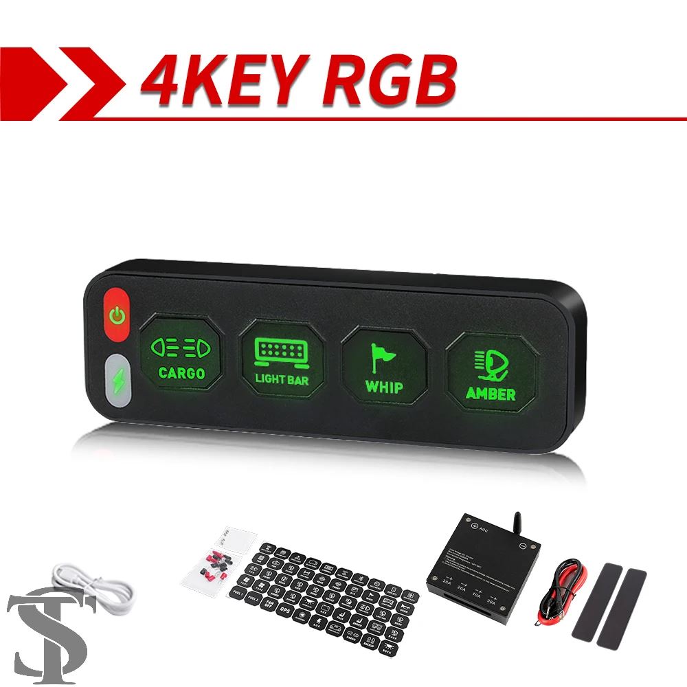 並行輸入品 6 ギャングスイッチパネル 12V JL グラブハンドルスイッチ