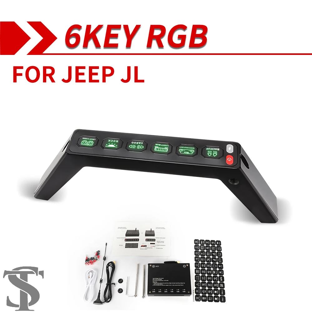 並行輸入品 6 ギャングスイッチパネル 12V JL グラブハンドルスイッチ