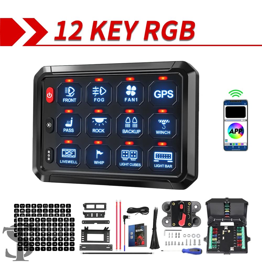 並行輸入品 COLIGHT ワイヤレス RGB 12 ギャングスイッチパネル汎用