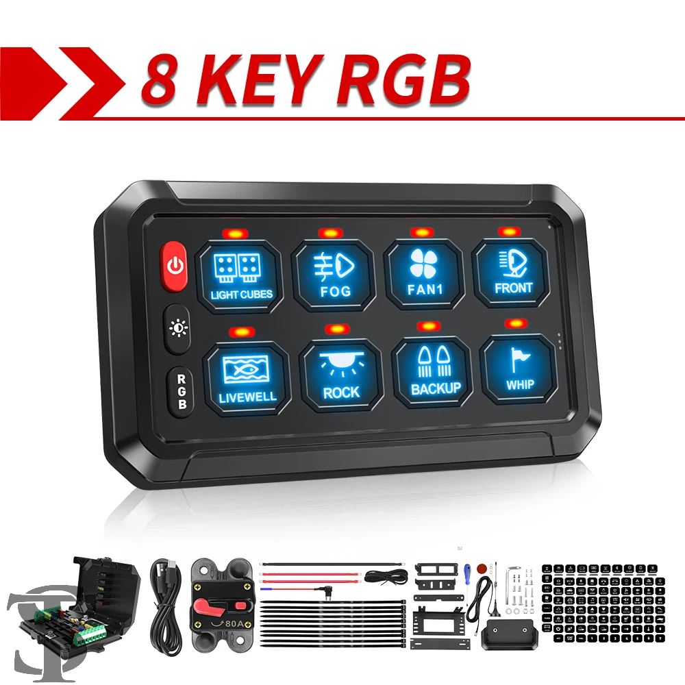 並行輸入品 COLIGHT 12 ギャング RGB スイッチパネル多機能プッシュ