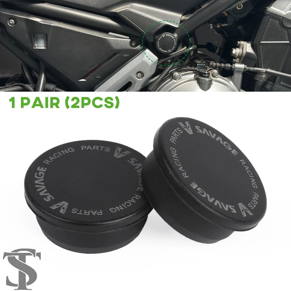 2 個フレーム穴カバープラグカワサキ Z650 Z650RS 2017-2025 ER650 ER Z 650 RS 2024 2023 バイク装飾フレームエンドキャップ | ブランド登録なし | 01
