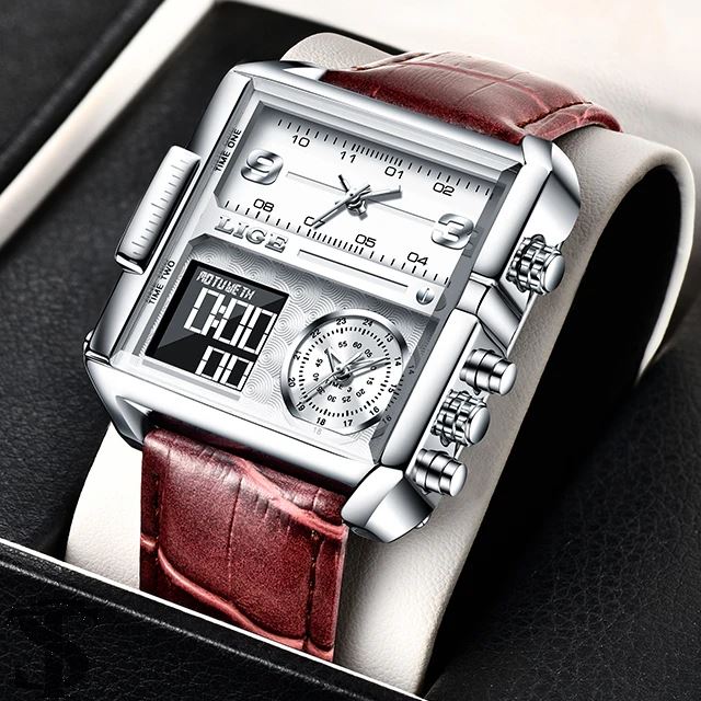 並行輸入品】2024 トップブランド高級メンズ腕時計 スクエアデジタル