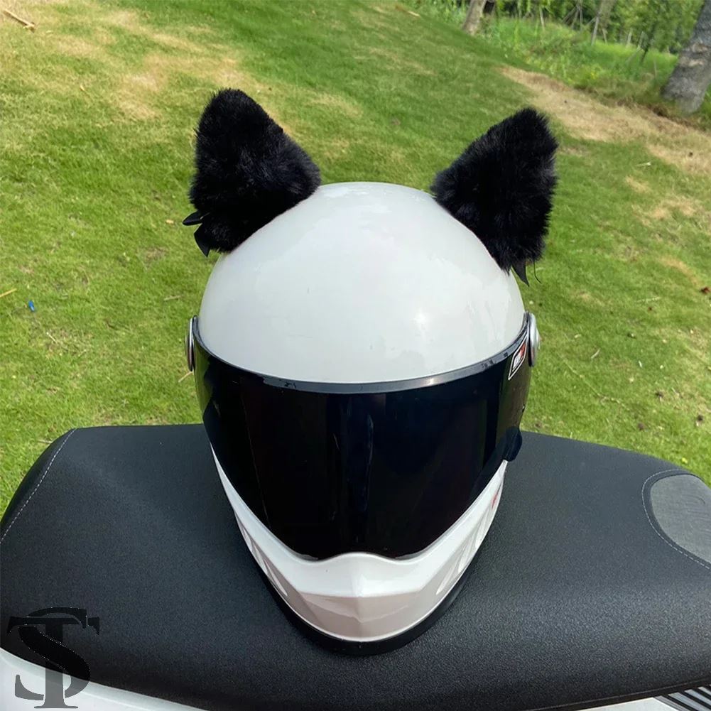 並行輸入品 2個セット バイク用装飾 可愛いぬいぐるみ猫耳 バイク用