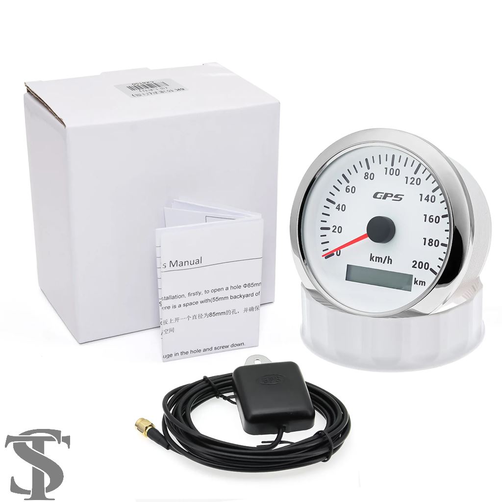 並行輸入品 85 MM GPS スピードメーターバイクマリンボート 7 色バック