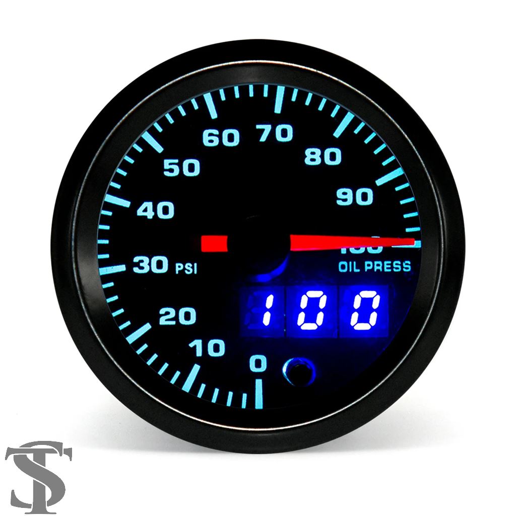 並行輸入品 2 インチ52 MM 7 色 LED デュアルディスプレイブースト⁄水⁄