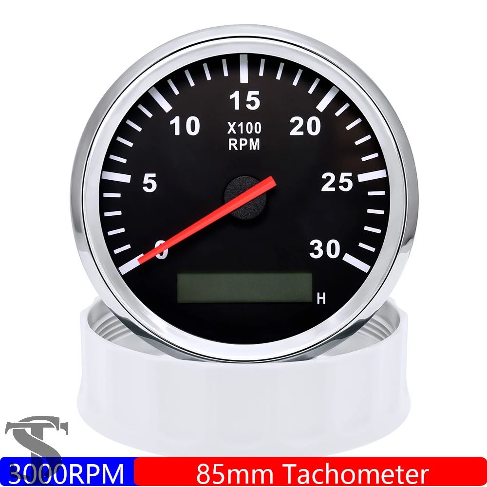 並行輸入品 85 MMタコメーター 3000RPM アワーメータートラック車