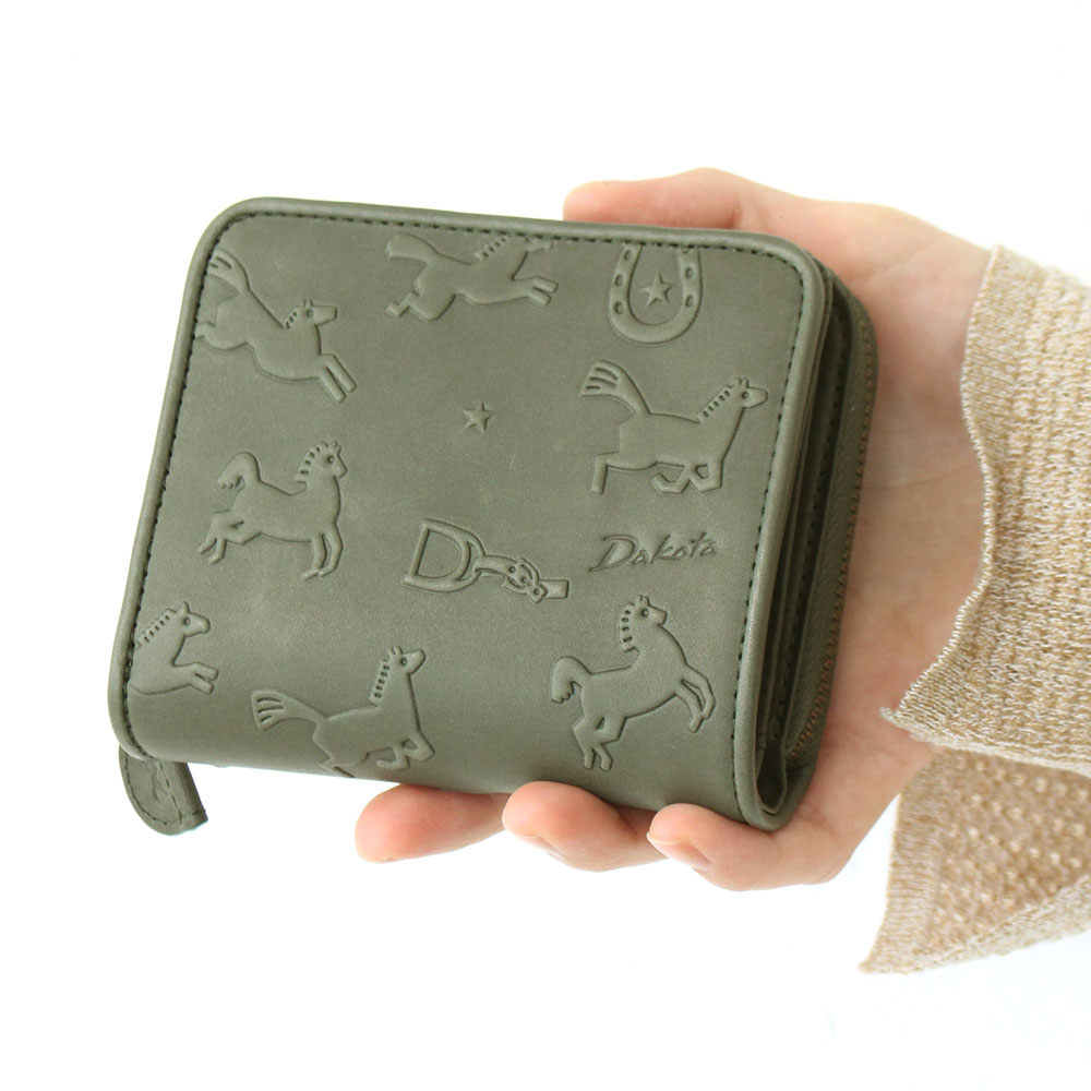 【無料ラッピング可】ダコタ カバロ 二つ折り財布 Dakota 0031380 型押し 軽量  小さ...