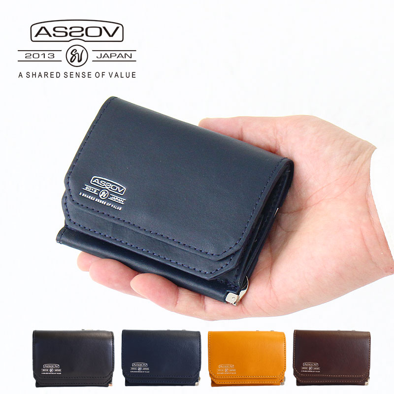 AS2OV（アッソブ） AS2OV LEATHER MOBILE WALLET MONEY CLIP レザー