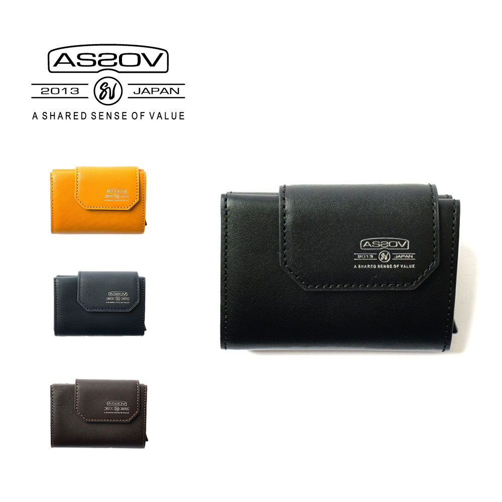 AS2OV (アッソブ) LEATHER MOBILE COMPACT WALLET レザー