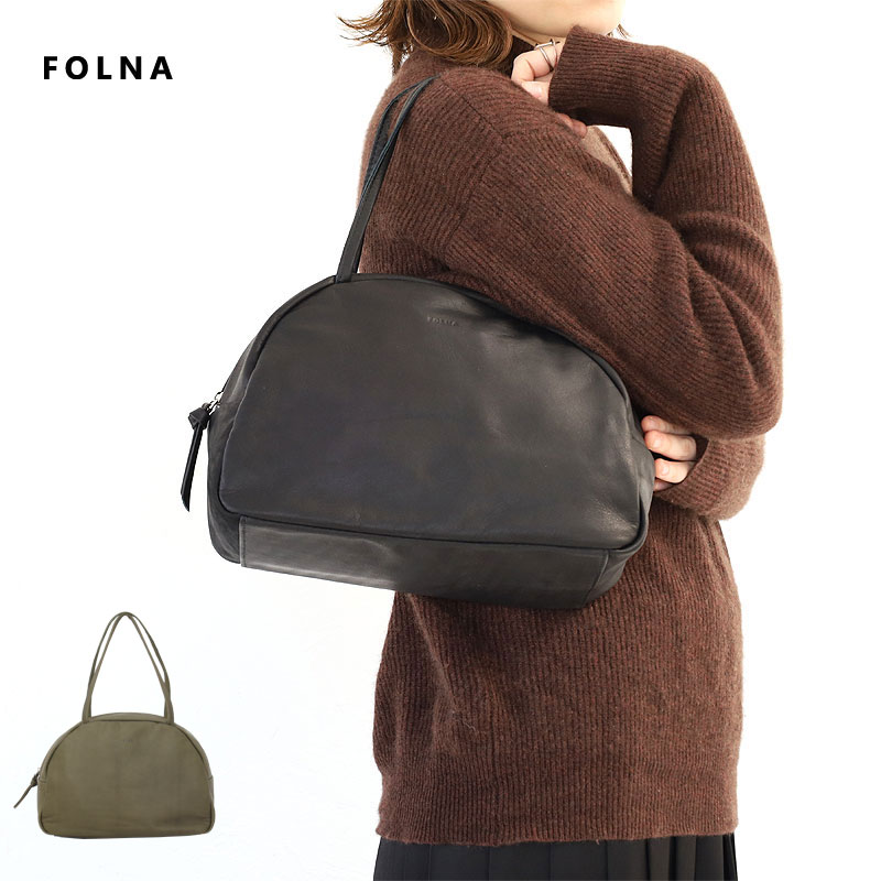 Folna フォルナ RD LINE ソフトレザー ボストンバッグ M 083258