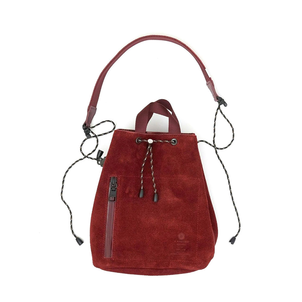AS2OV（アッソブ） ショルダーバッグ WATER PROOF SUEDE DRAWSTRING 