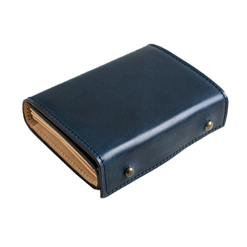 美品　エムピウ　m+ 折り財布　ミッレフォッリエ　ブラック　レザー m+（革製品） エムピウ m+ 財布 二つ折り財布 ミッレフォッリエ2
