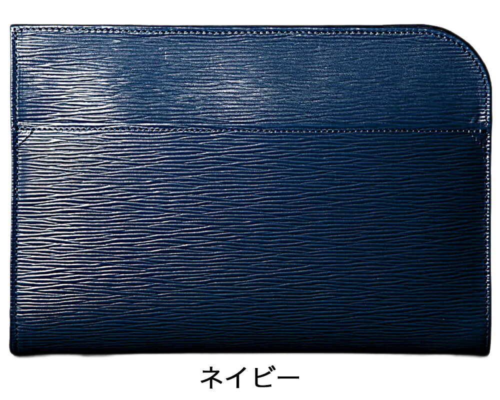 aniary アニアリ ウェーブ レザー クラッチ バッグ 16-08000