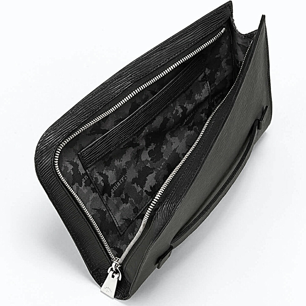 aniary アニアリ ウェーブ レザー クラッチ バッグ 16-08000