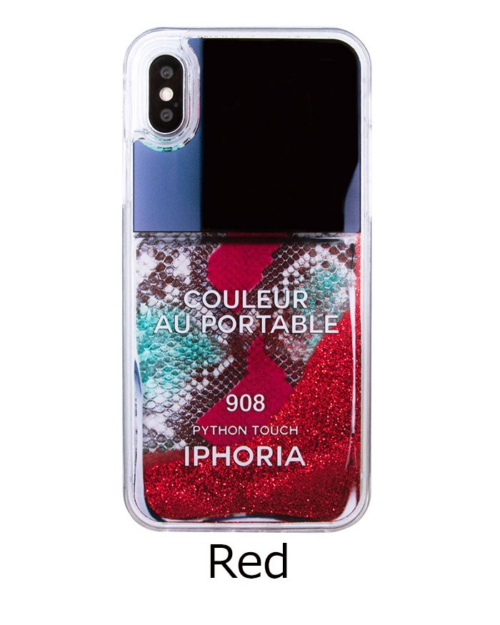 IPHORIA - 新品未使用 アイフォリア 香水モチーフ流れるラメiPhone7ケース IPHORIA - 新品未使用 アイフォリア 香水モチーフ流れるラメ