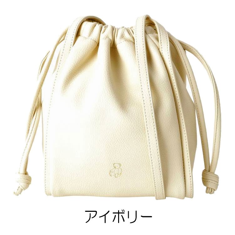 メリージェニー くま Merry Jenny Bearドロスト2way Bag 2way ショルダーバッグ ハンドバッグ くまさん テディベア ポシェット 巾着バッグ 合皮 レザー Teddy 東西南北屋 通販 Paypayモール