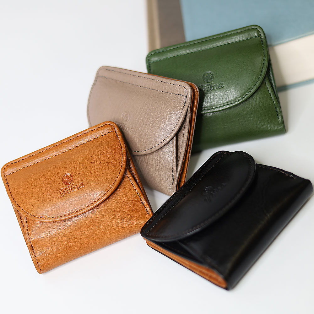 Folna FOLNA フォルナ ヌメオイルシュリンク 二つ折り財布 2993801