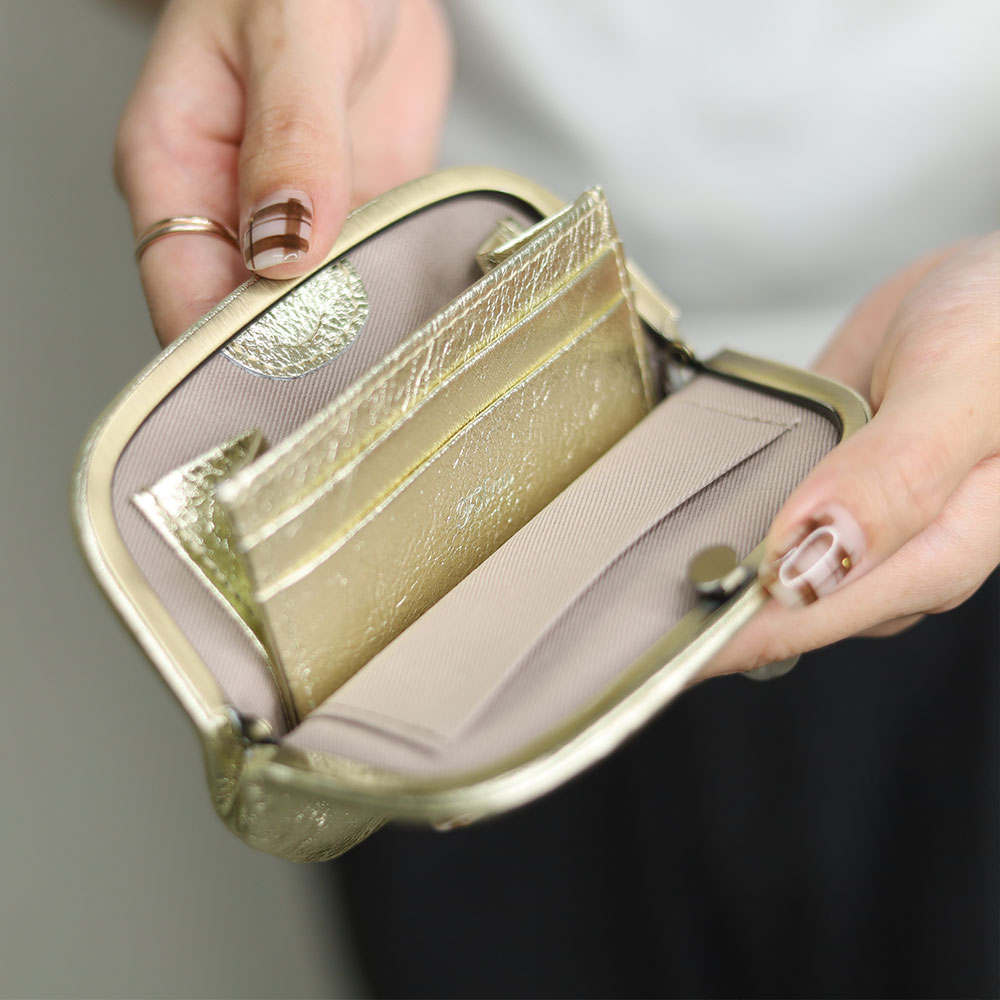 Folna FOLNA フォルナ 天溝がま口 ミニ財布 がま口財布 2993865