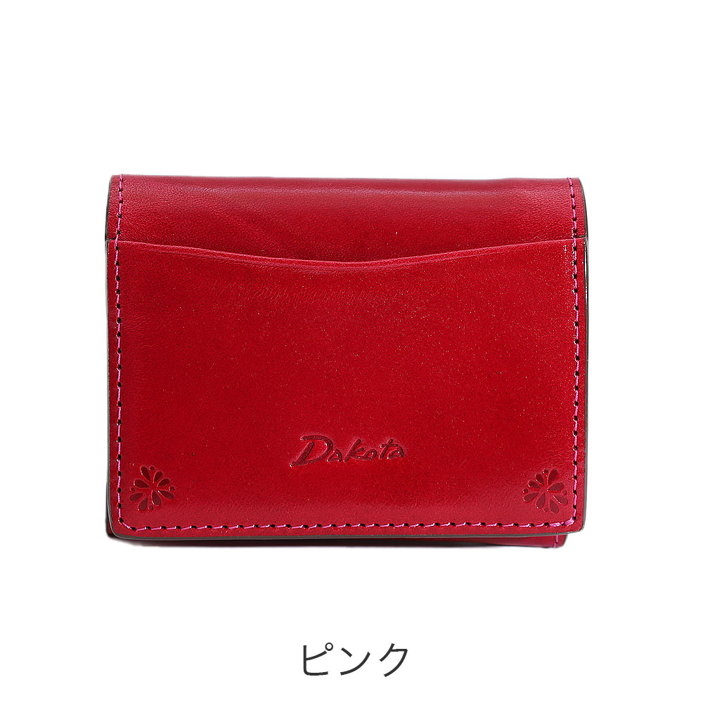Dakota ダコタ 折り財布 赤 Dakota（ダコタ） 限定ギフト付 バンビーナ2 三つ折り財布 新品番
