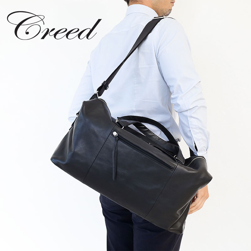 良好　  GOLF ラウンドボストンバッグ　2way Creed(ファッション) クリード 2WAYボストンバッグ 371c786 Creed WVC