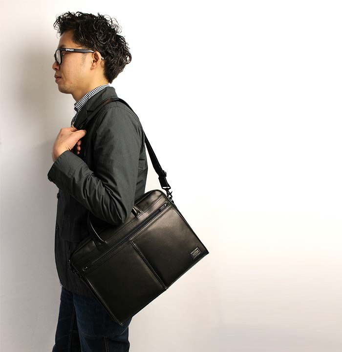 ポーター アメイズ 2way ブリーフケース ビジネスバッグ 黒 レザー A4 PORTER ポーター アメイズ 2WAYブリーフケース 022-03787 吉田カバン