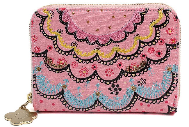 ツモリチサト 財布 ミニ財布 スカラッププリント tsumori chisato