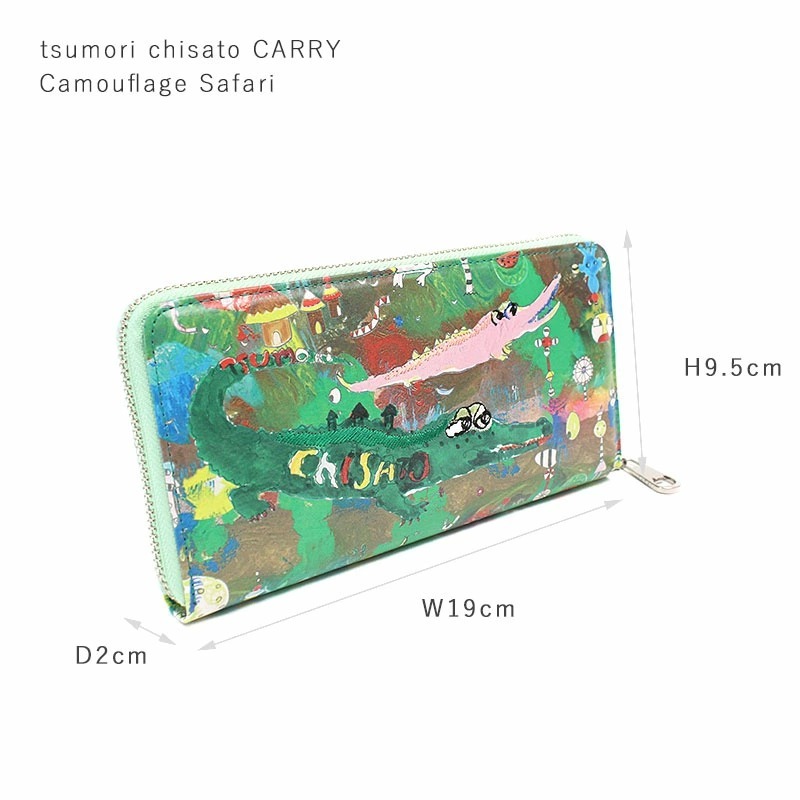 tsumori chisato CARRY カモフラージュサファリ 長財布 カモフラージュサファリ ラウンドファスナー長財布 / tsumori