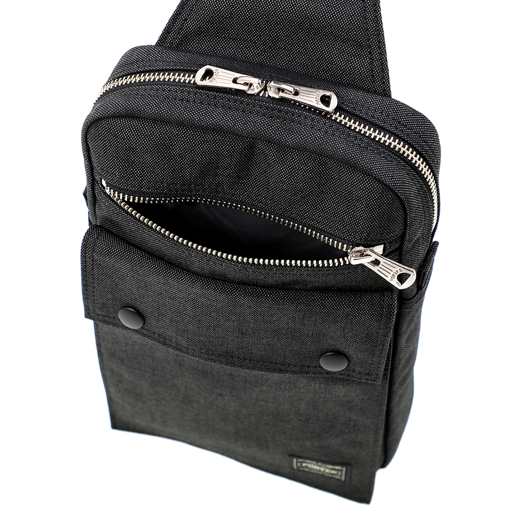 【美品/定番】PORTERポーター スモーキー ボディバッグ スリングバッグ 黒 PORTER ポーター スモーキー スリングショルダーバッグ 592-27531