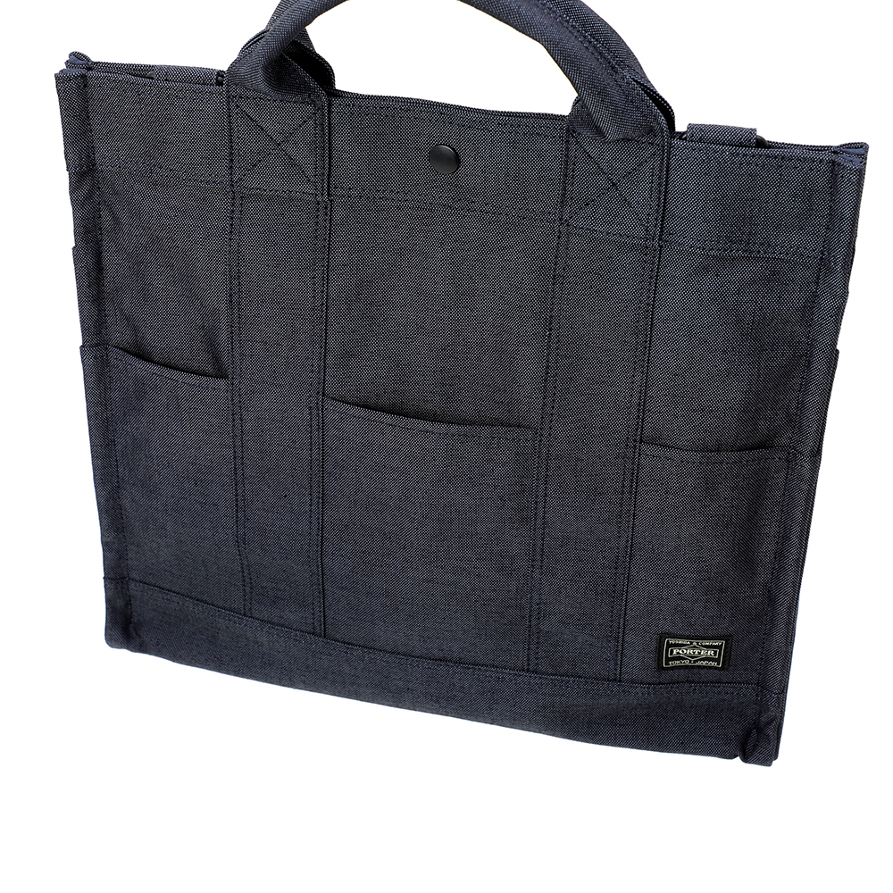 PORTER ポーター スモーキー ボストン トートバッグ ブラック デニム SMOKY(スモーキー) BOSTON BAG | 吉田カバンホームページ | YOSHIDA & Co.