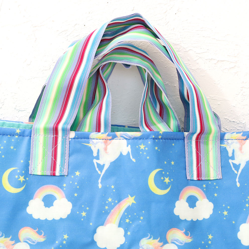 fafa（フェフェ） レッスン トート 6185-0011 CYNDI ラミネート ブルー