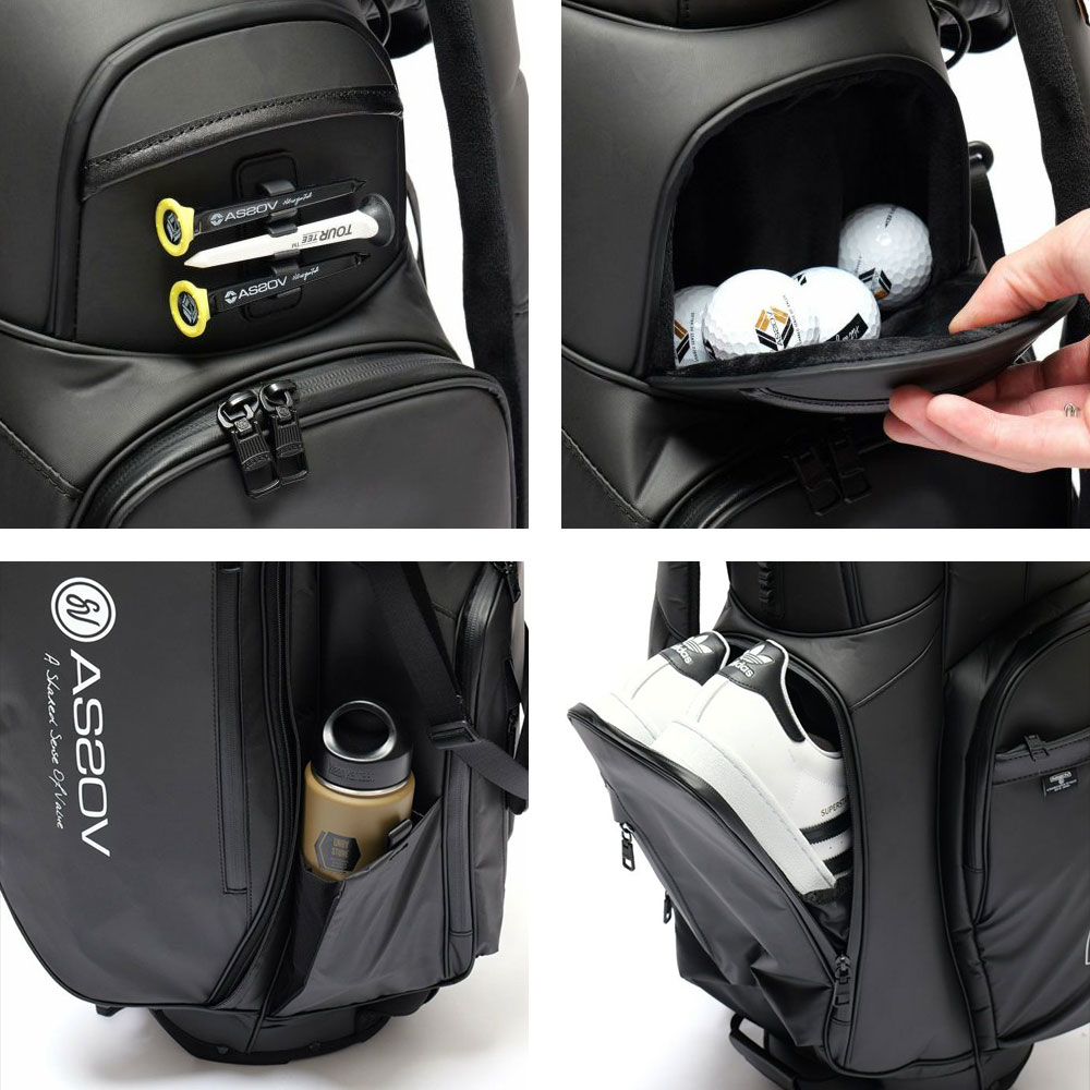 AS2OV（アッソブ） GOLF NYLON POLYCA CADDY BAG キャディバッグ