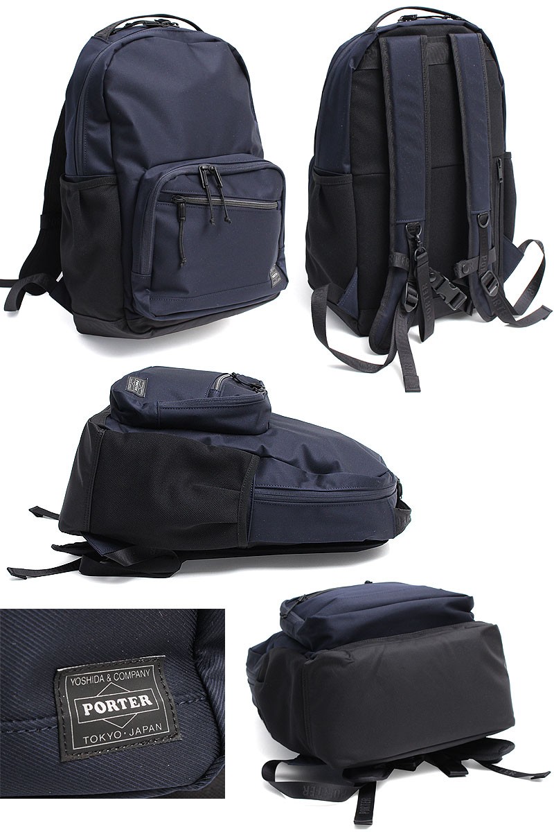 激安卸販売新品 新品 PORTER FRONT DAYPACK ネイビー 687-17029