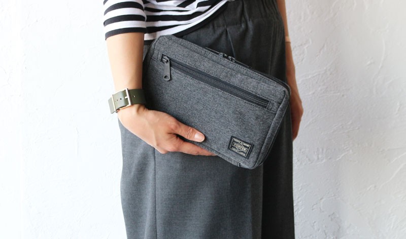 YOSHIDA & Co. ショルダーバッグ グレー ブラック DRIVE(ドライブ) SHOULDER BAG | 吉田カバンホームページ | YOSHIDA & Co.