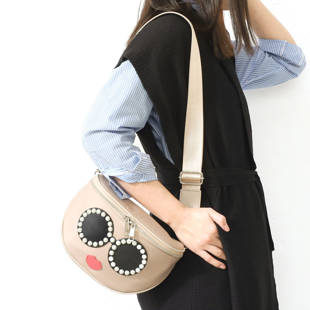 ■美品 a-jolie×LOWELL アジョリー ショルダーバッグ ボディバッグ □美品 a-jolie×LOWELL アジョリー ショルダーバッグ ボディ