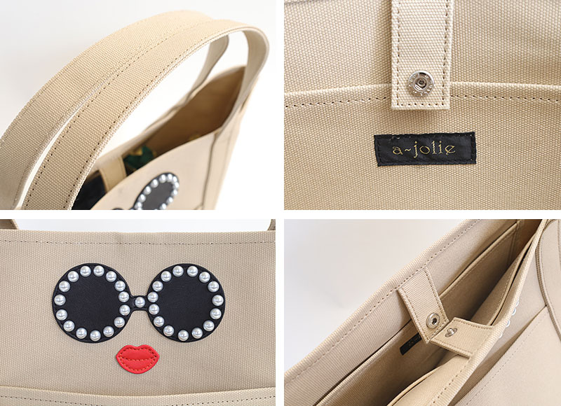 a-jolie アジョリー バック キャンバス トートバッグ トート aj