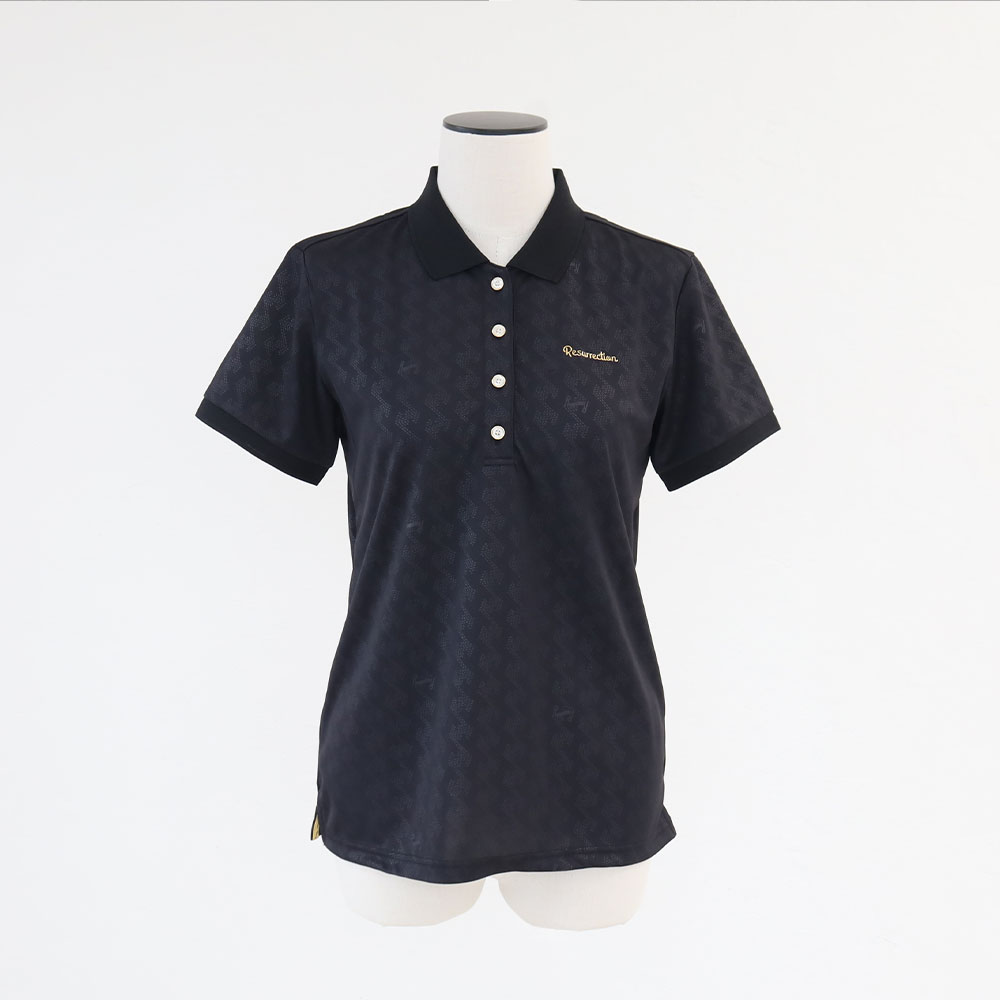レザレクション レディース ポロシャツ ホワイト/ゴールド M POLO SHIRTS - Resurrection レザレクション オフィシャルサイト