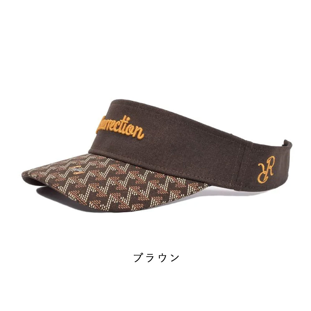 レザレクション　サンバイザー レザレクション RR 総柄ブリムツイルサンバイザー レディース