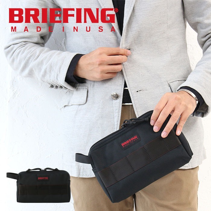 ブリーフィング ポーチ モバイルポーチL MOBILE POUCH L BRIEFING セカンドバッグ 正規品 BRA213A04 ブラック