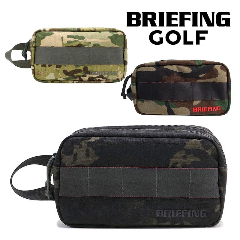 ブリーフィング ゴルフ ポーチ ダブルジップポーチ-3 BRIEFING DOUBLE ZIP POUCH-3 GOLF ポーチ セカンドバッグ 迷彩  カモフラージュ 正規品 BRG191A09