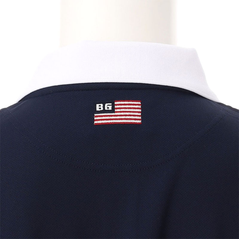 ブリーフィング　ポロシャツ M BRIEFING GOLF 【超美品】ブリーフィング 半袖ポロシャツ 白×黒