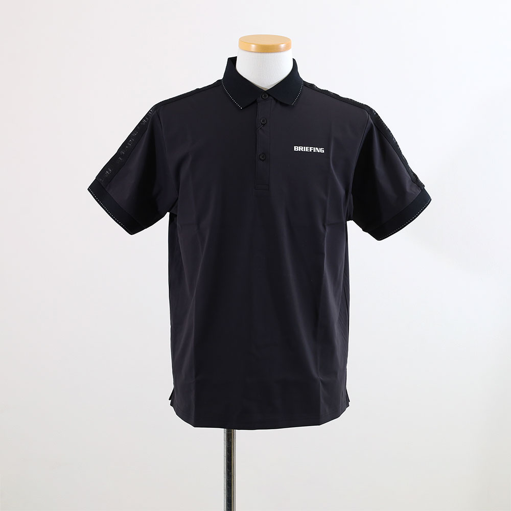 サイズ：S BRIEFING GOLF ブリーフィング  半袖ポロシャツ 総柄 ブラック系 [240101499614] ゴルフウェア レディース ストスト BRIEFING GOLF ブリーフィング ゴルフウェア brg251m41 ゴルフ