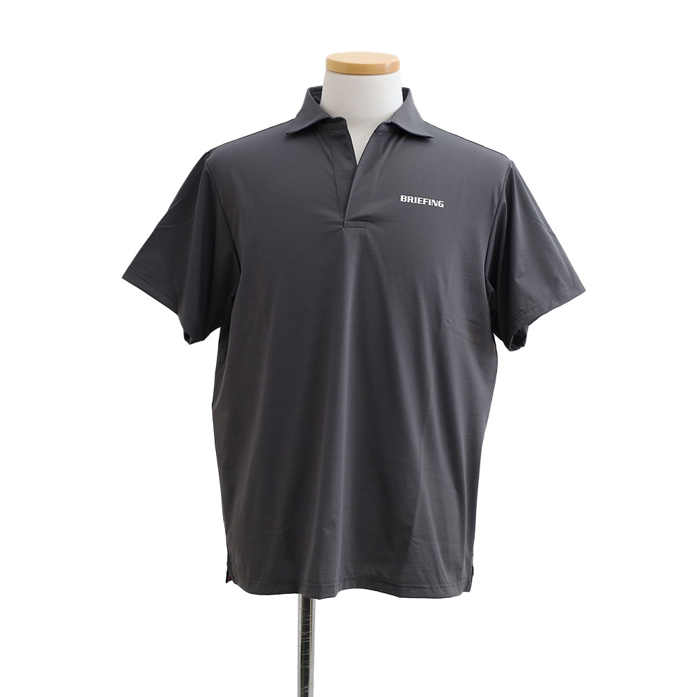 BRIEFING メンズ　半袖　ゴルフシャツ　ロゴ入　グレー　Lサイズ Amazon.co.jp: [ブリーフィング] GOLF GOLF MENS BACK LOGO LINE