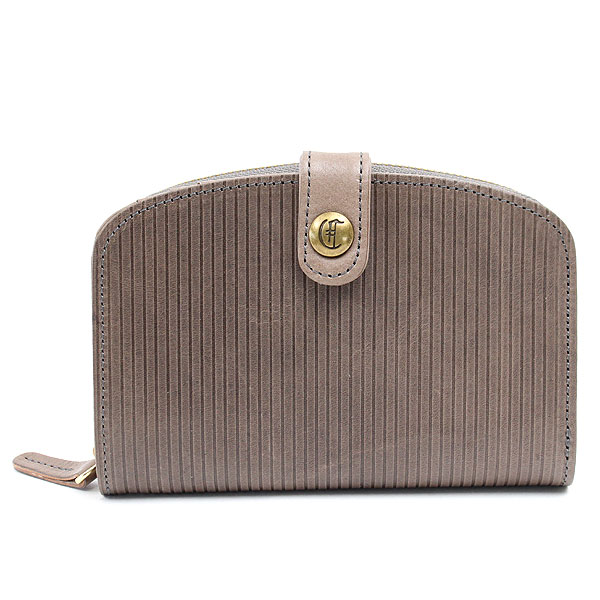 クレドラン CLEDRAN RAY WALLET レイ ウォレット 二つ折財布 当店限定カラーベージュストライプ 日本製 cl3210 ラウンド 正規品 akz016 | CLEDRAN | 03