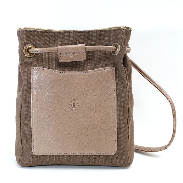 クレドラン CLEDRAN キャンバス 本革 2way ショルダーバッグ CLEDRAN 最大42% 8/17限定 クレドラン ショルダーバッグ