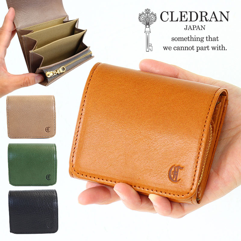 クレドラン CLEDRAN 折財布 パピ ロングウォレット PAPI STEP WALLET 日本製 cl3464 革 レザー ミニ財布 小さい財布  カードが束で入る 正規品 akz016