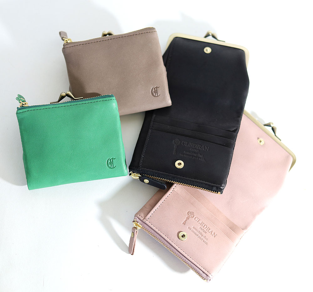 CLEDRAN（クレドラン） CLEDRAN VIF DROP PURSE WALLET がま口折財布