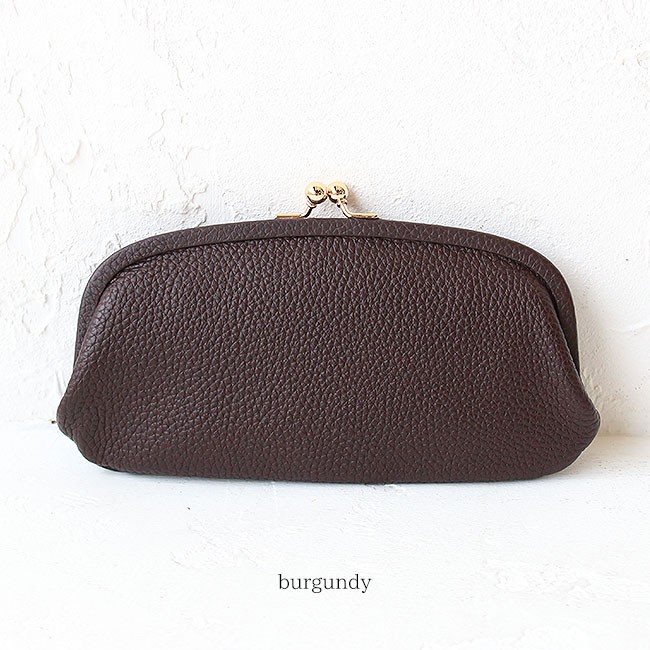 オンラインショップステッチアンドソー StitchandSew がま口財布 カウレザー ウォレット Wallet clw101 スティッチアンドソー ヌメ革 シュリンクレザー 本革 長財布