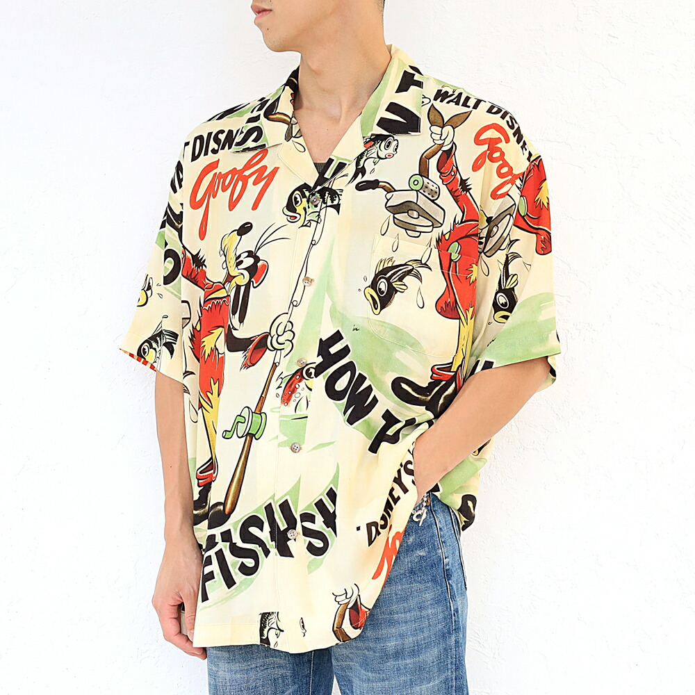 PORTER CLASSIC ALOHA COLLECTION ALOHA SHIRT DISNEY GOOFY ポーター クラシック アロハ  コレクション アロハシャツ ディズニー dp-024-1911