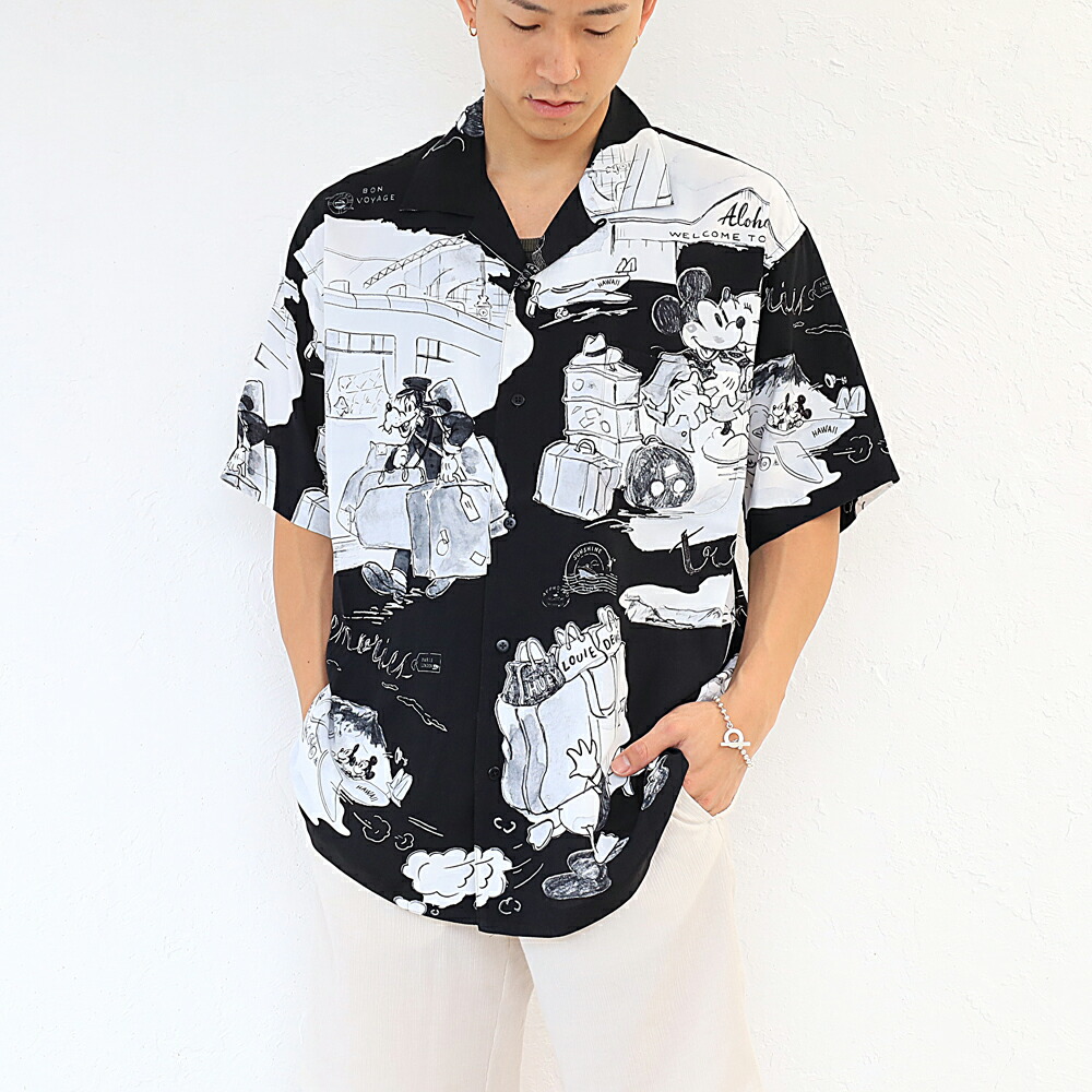PORTER CLASSIC DISNEY M&F PC ORIGINAL ART ALOHACOLLECTION TRAVEL MEMORIES ポーター クラシック アロハ コレクション ディズニー dp-024-2708の画像