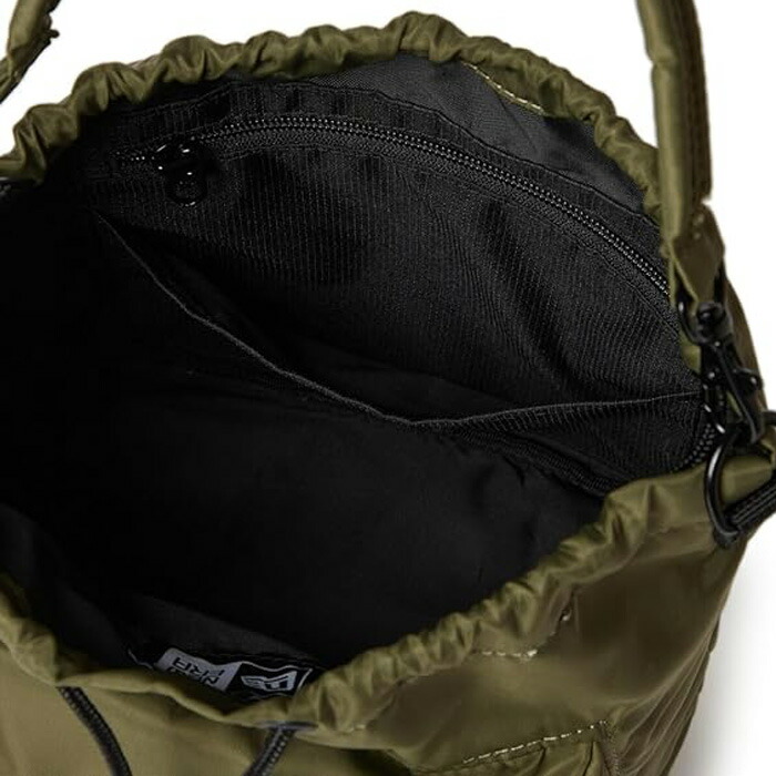 Masmarulez■ ナイロン2wayシャーリングバッグ_ Green ナイロン ショルダーバッグ （ショルダーバッグ